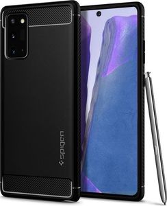 Spigen Etui Spigen Rugged Armor do Samsung Galaxy Note 20 Matte Black + Szkło Alogy Full uniwersalny 2