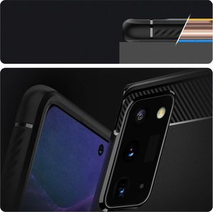 Spigen Etui Spigen Rugged Armor do Samsung Galaxy Note 20 Matte Black + Szkło Alogy Full uniwersalny 7
