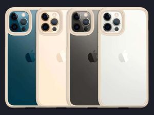 Spigen Etui Spigen Ultra Hybrid do Apple iPhone 12/ 12 Pro 6.1 Sand Beige + Szkło Alogy uniwersalny 7