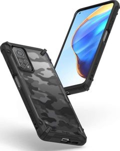 Ringke Etui ochronne Ringke Fusion X do Xiaomi Mi 10T/ Mi 10T Pro 5G Camo Black + Szkło 3mk uniwersalny 3