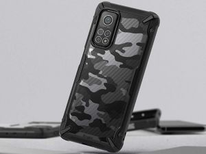 Ringke Etui ochronne Ringke Fusion X do Xiaomi Mi 10T/ Mi 10T Pro 5G Camo Black + Szkło 3mk uniwersalny 5