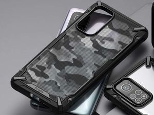 Ringke Etui ochronne Ringke Fusion X do Xiaomi Mi 10T/ Mi 10T Pro 5G Camo Black + Szkło 3mk uniwersalny 7