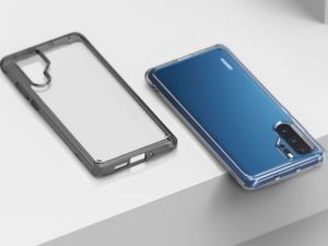 Ringke Etui Ringke Fusion do Huawei P30 Pro Smoke Black + Szkło Alogy cały ekran uniwersalny 2