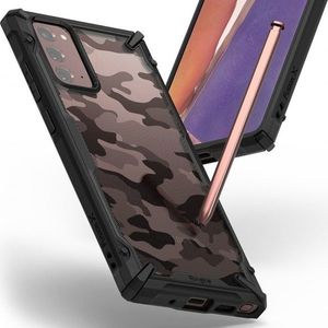 Ringke Etui Ringke Fusion X do Samsung Galaxy Note 20 Camo Black + Szkło Alogy Full uniwersalny 3
