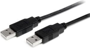 Kabel USB StarTech USB-A - USB-A 2 m Czarny (USB2AA2M) 1
