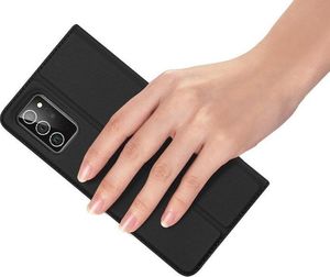 Dux Ducis Etui Dux Ducis Skin do Samsung Galaxy Note 20 Czarne + Szkło Alogy Full uniwersalny 5