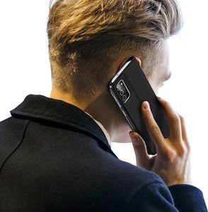 Dux Ducis Etui Dux Ducis Skin do Samsung Galaxy Note 20 Czarne + Szkło Alogy Full uniwersalny 7