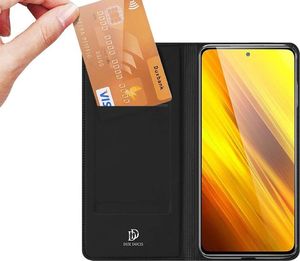 Dux Ducis Etui ochronne Dux Ducis Skin do Xiaomi Poco X3 NFC Czarne + Szkło 3mk uniwersalny 4