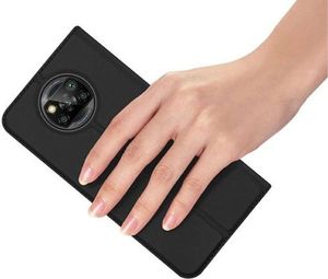 Dux Ducis Etui ochronne Dux Ducis Skin do Xiaomi Poco X3 NFC Czarne + Szkło 3mk uniwersalny 6