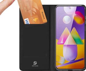 Dux Ducis Etui ochronne Dux Ducis Skin do Samsung Galaxy M31s Czarne + Szkło 3mk uniwersalny 4