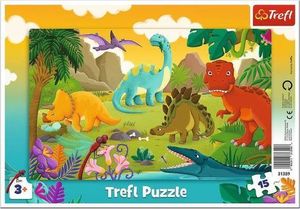 Trefl Puzzle 15el ramkowe Dinozaury 31359 Trefl 1