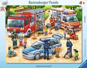 Ravensburger Puzzle ramkowe 30el. Ekscytujące prace 061440 RAVENSBURGER 1
