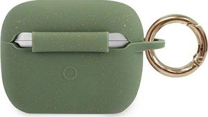 Guess Etui ochronne GUACAPSILGLKA Silicone Glitter do AirPods Pro zielone 2