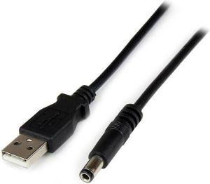 Kabel USB StarTech USB-A - DC 5.5 mm 1 m Czarny (USB2TYPEN1M) 1