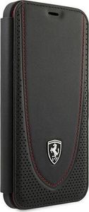 Ferrari Ferrari FEOGOFLBKP12MBK iPhone 12/12 Pro 6,1" czarny/black book Off Track Perforated 3