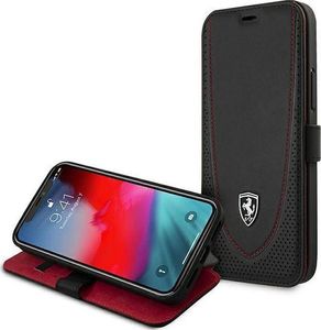 Ferrari Ferrari FEOGOFLBKP12MBK iPhone 12/12 Pro 6,1" czarny/black book Off Track Perforated 5
