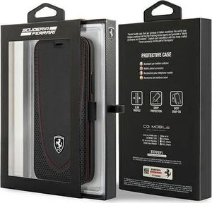 Ferrari Ferrari FEOGOFLBKP12MBK iPhone 12/12 Pro 6,1" czarny/black book Off Track Perforated 7