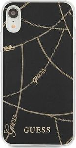 Guess Guess GUHCI61PCUCHBK iPhone Xr czarny/black hardcase Gold Chain Collection 3