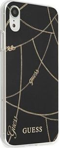 Guess Guess GUHCI61PCUCHBK iPhone Xr czarny/black hardcase Gold Chain Collection 4