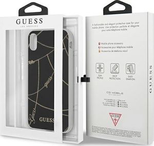 Guess Guess GUHCI61PCUCHBK iPhone Xr czarny/black hardcase Gold Chain Collection 8