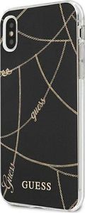 Guess Guess GUHCI65PCUCHBK iPhone Xs Max czarny/black hardcase Gold Chain Collection 2