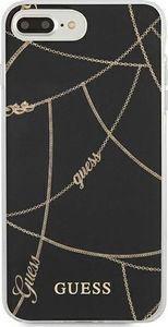 Guess Guess GUHCI8LPCUCHBK iPhone 7/8 Plus czarny/black hardcase Gold Chain Collection 3