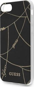 Guess Guess GUHCI8PCUCHBK iPhone 7/8/SE 2020 czarny/black hardcase Gold Chain Collection 3