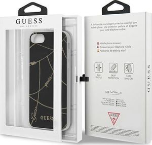 Guess Guess GUHCI8PCUCHBK iPhone 7/8/SE 2020 czarny/black hardcase Gold Chain Collection 7