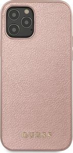 Guess Guess GUHCP12LIGLRG iPhone 12 Pro Max 6,7" różowo-złoty/rose gold hardcase Iridescent 3