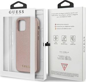 Guess Guess GUHCP12MIGLRG iPhone 12/12 Pro 6,1" różowo-złoty/rose gold hardcase Iridescent 10