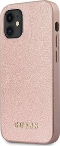 Guess Guess GUHCP12SIGLRG iPhone 12 mini 5,4" różowo-złoty/rose gold hardcase Iridescent 2
