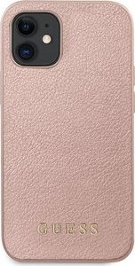 Guess Guess GUHCP12SIGLRG iPhone 12 mini 5,4" różowo-złoty/rose gold hardcase Iridescent 3