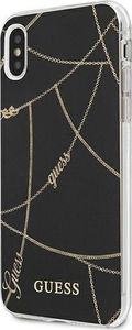Guess Guess GUHCPXPCUCHBK iPhone X/Xs czarny/black hardcase Gold Chain Collection 2