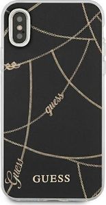 Guess Guess GUHCPXPCUCHBK iPhone X/Xs czarny/black hardcase Gold Chain Collection 3