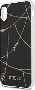 Guess Guess GUHCPXPCUCHBK iPhone X/Xs czarny/black hardcase Gold Chain Collection 6