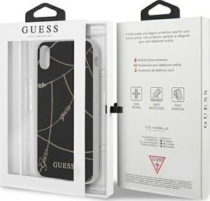 Guess Guess GUHCPXPCUCHBK iPhone X/Xs czarny/black hardcase Gold Chain Collection 8