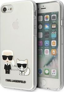 Karl Lagerfeld Karl Lagerfeld KLHCI8CKTR iPhone 7/8/SE 2020 hardcase Transparent Karl & Choupette 1