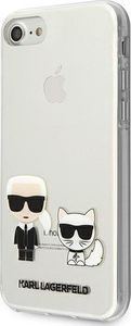 Karl Lagerfeld Karl Lagerfeld KLHCI8CKTR iPhone 7/8/SE 2020 hardcase Transparent Karl & Choupette 2