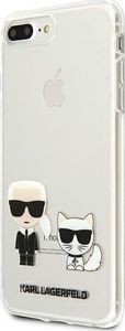 Karl Lagerfeld Karl Lagerfeld KLHCI8LCKTR iPhone 7/8 Plus hardcase Transparent Karl & Choupette 2