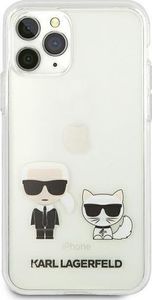 Karl Lagerfeld Karl Lagerfeld KLHCN58CKTR iPhone 11 Pro hardcase Transparent Karl & Choupette 3