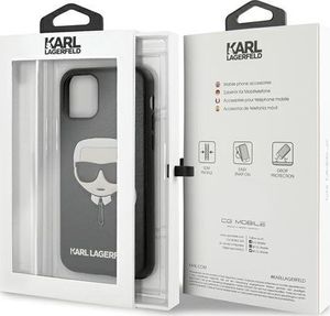 Karl Lagerfeld Karl Lagerfeld KLHCN58KHBK iPhone 11 Pro czarny/black hardcase Ikonik Karl`s Head 7