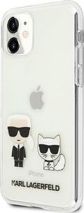 Karl Lagerfeld Karl Lagerfeld KLHCN61CKTR iPhone 11 hardcase Transparent Karl & Choupette 2