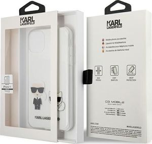 Karl Lagerfeld Karl Lagerfeld KLHCN61CKTR iPhone 11 hardcase Transparent Karl & Choupette 8
