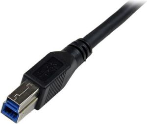 Kabel USB StarTech USB-A - USB-B 1 m Czarny (USB3SAB1MRA) 4