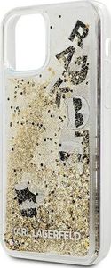 Karl Lagerfeld Karl Lagerfeld KLHCP12MROGO iPhone 12 /12 Pro 6,1" złoty/gold hardcase Glitter Charms 3