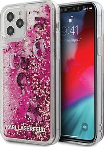Karl Lagerfeld Karl Lagerfeld KLHCP12MROPI iPhone 12/12 Pro 6,1" różowy/pink hardcase Glitter Charms 1