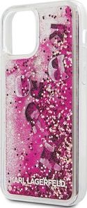 Karl Lagerfeld Karl Lagerfeld KLHCP12MROPI iPhone 12/12 Pro 6,1" różowy/pink hardcase Glitter Charms 3