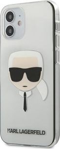 Karl Lagerfeld Karl Lagerfeld KLHCP12SKTR iPhone 12 mini 5,4" hardcase Transparent Karl`s Head 2