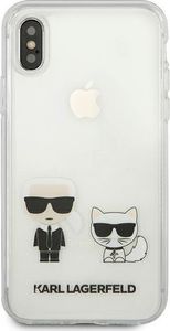Karl Lagerfeld Karl Lagerfeld KLHCPXCKTR iPhone X/Xs hardcase Transparent Karl & Choupette 3