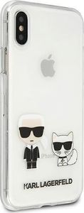Karl Lagerfeld Karl Lagerfeld KLHCPXCKTR iPhone X/Xs hardcase Transparent Karl & Choupette 4
